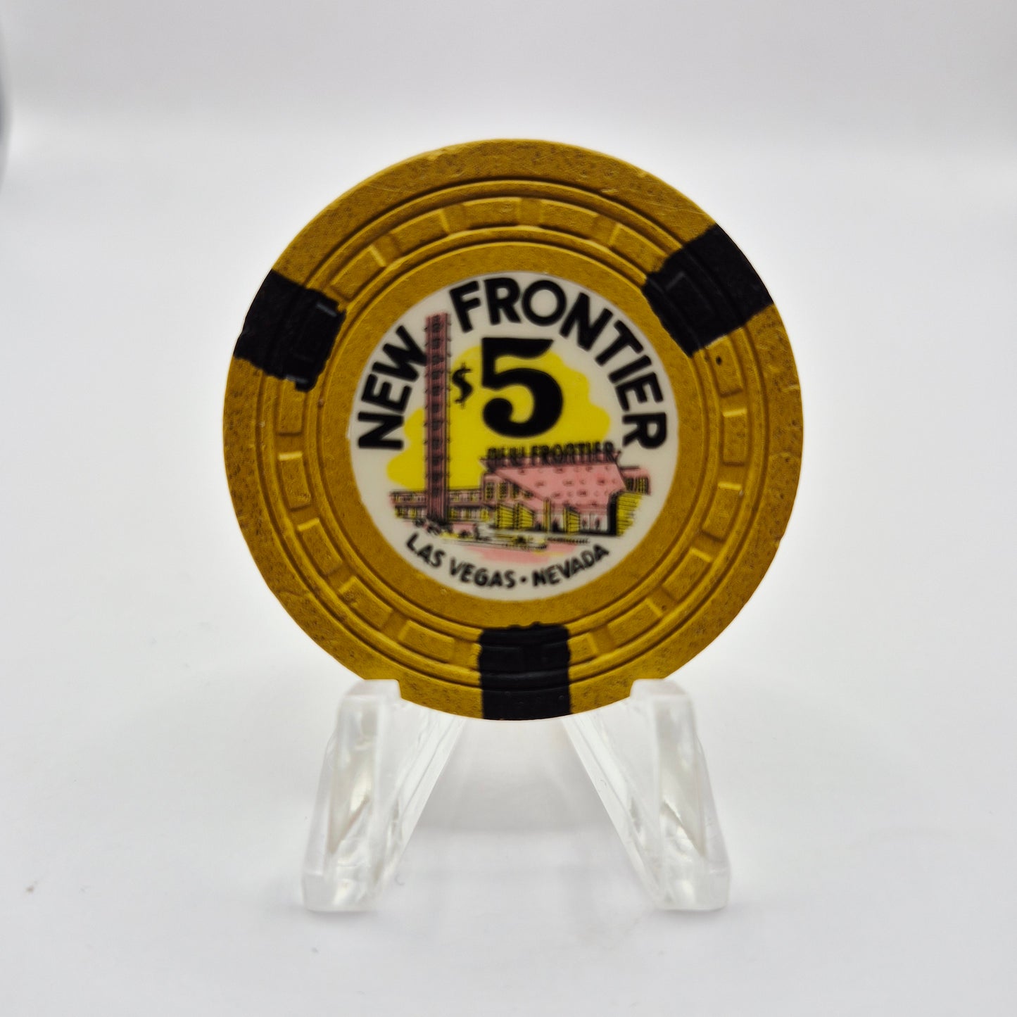 New Frontier Hotel Casino Las Vegas Nevada 1955 $5 Casino Chip N1674