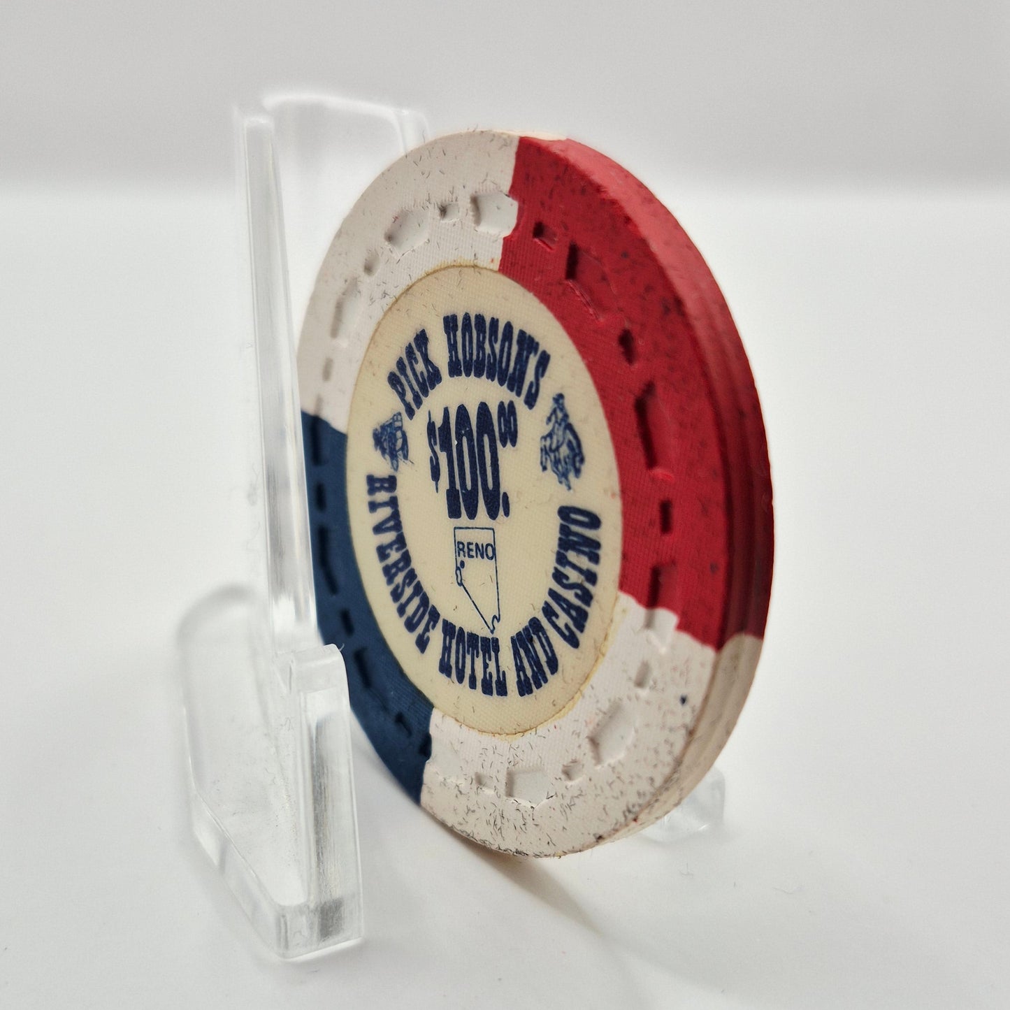 Riverside Hotel Casino "Pick Hobson's" Reno Nevada 1978 $100 Casino Chip  N7800