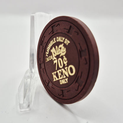 Union Plaza Hotel Casino Las Vegas Nevada 1980's $.70 Casino Chip N7077