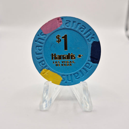 Harrahs Hotel Casino Las Vegas Nevada "2023" $1 Casino  Chip