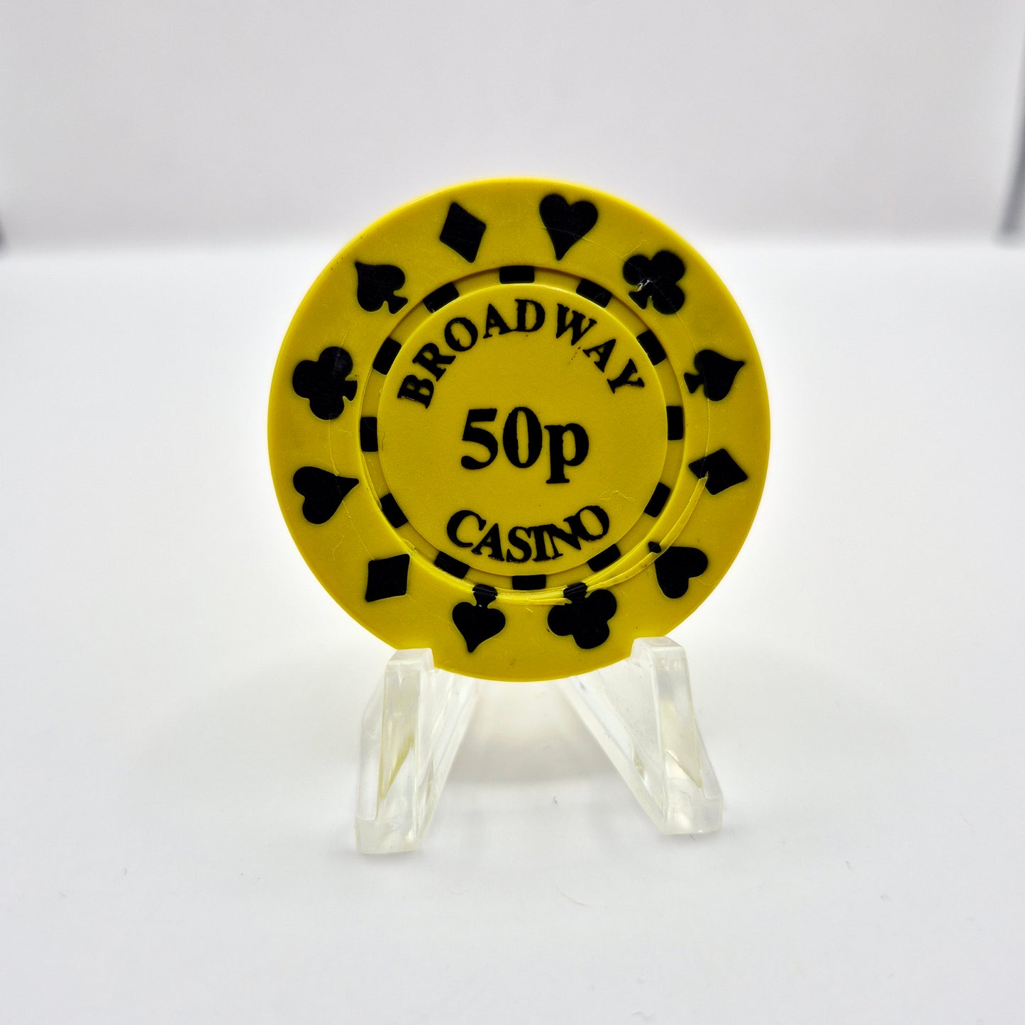 CB 'Broadway Casino' Birmingham United Kingdom 50 Pence Casino Chip