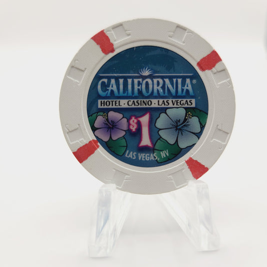 California Hotel Casino Las Vegas Nevada 2008 $1 Casino Chip E7841