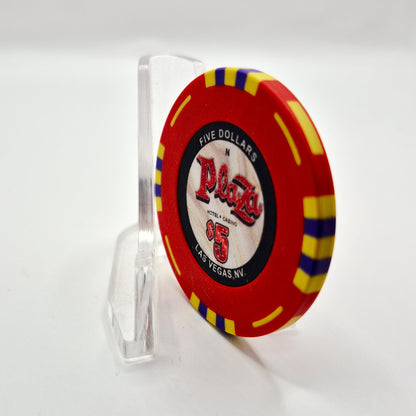 Plaza Hotel Casino Las Vegas Nevada 2026 $5 Casino Chip D3998
