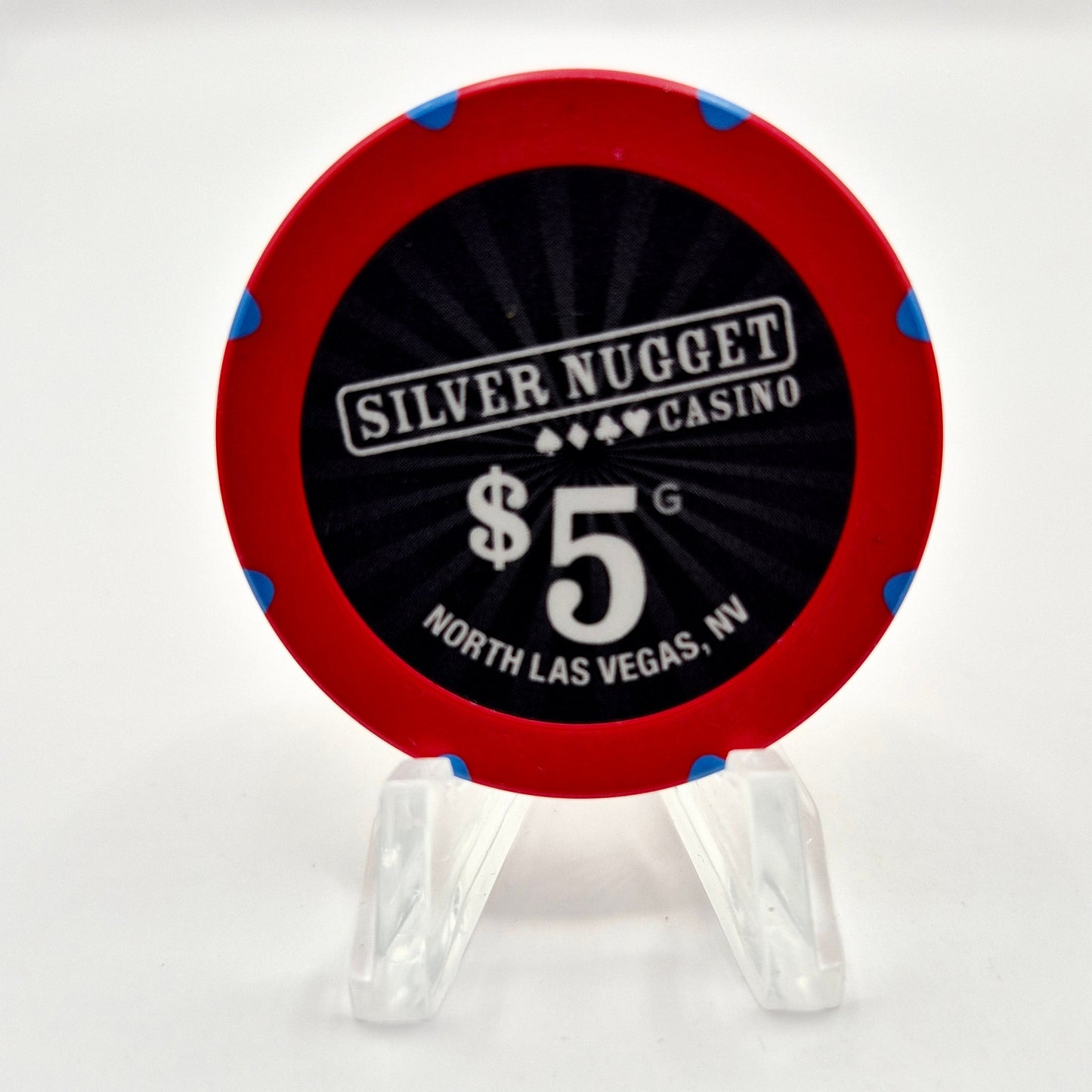 Silver Nugget Casino Las Vegas Nevada 2010 $5 Casino Chip E9813