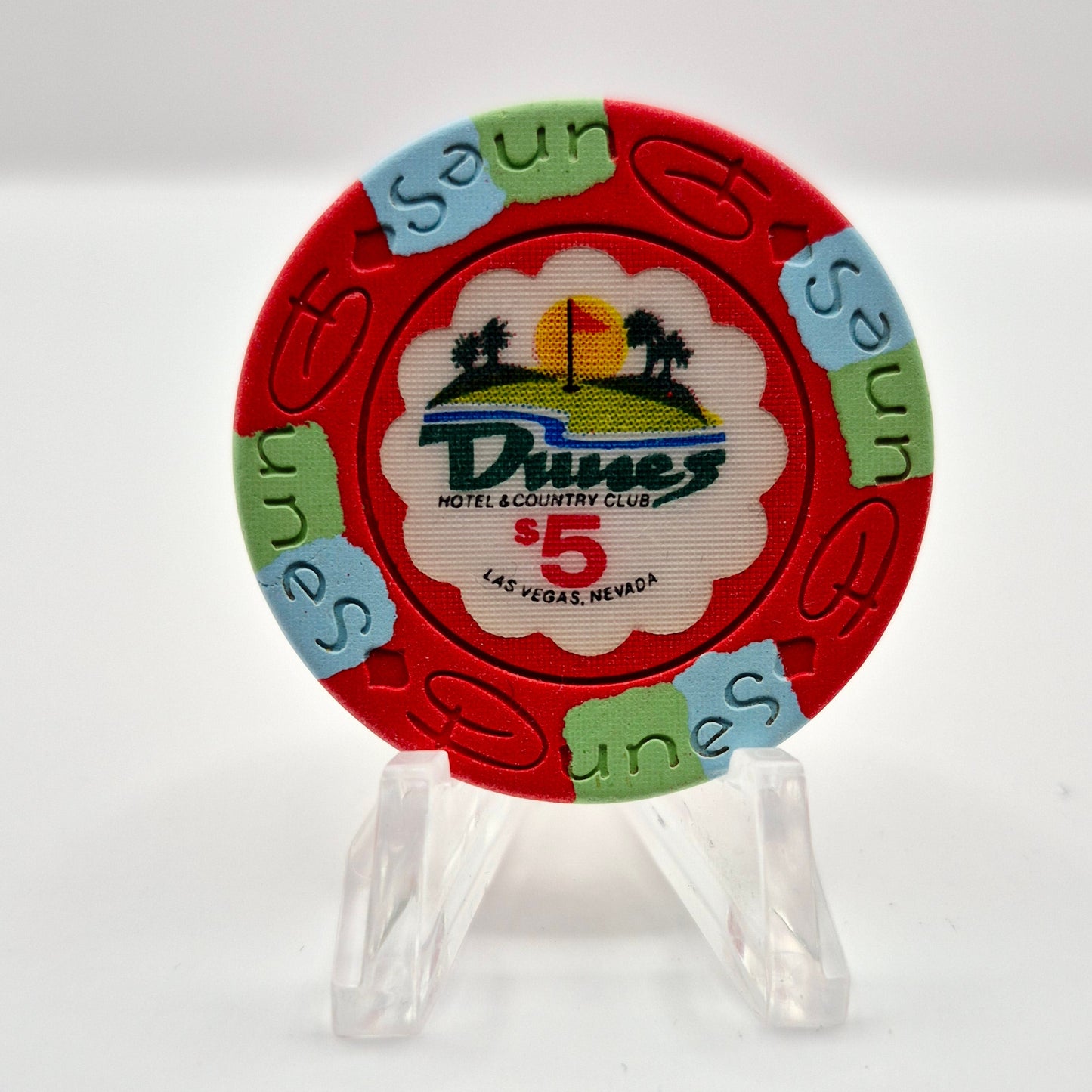 Dunes Casino Las Vegas Nevada 1989 $5 Casino Chip N1516