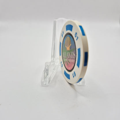 Atlantis Casino Resort Reno Nevada 1998 $1 Casino Chip N9278