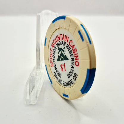 Spirit Mountain Casino Grand Ronde Oregon $1 Casino Chip
