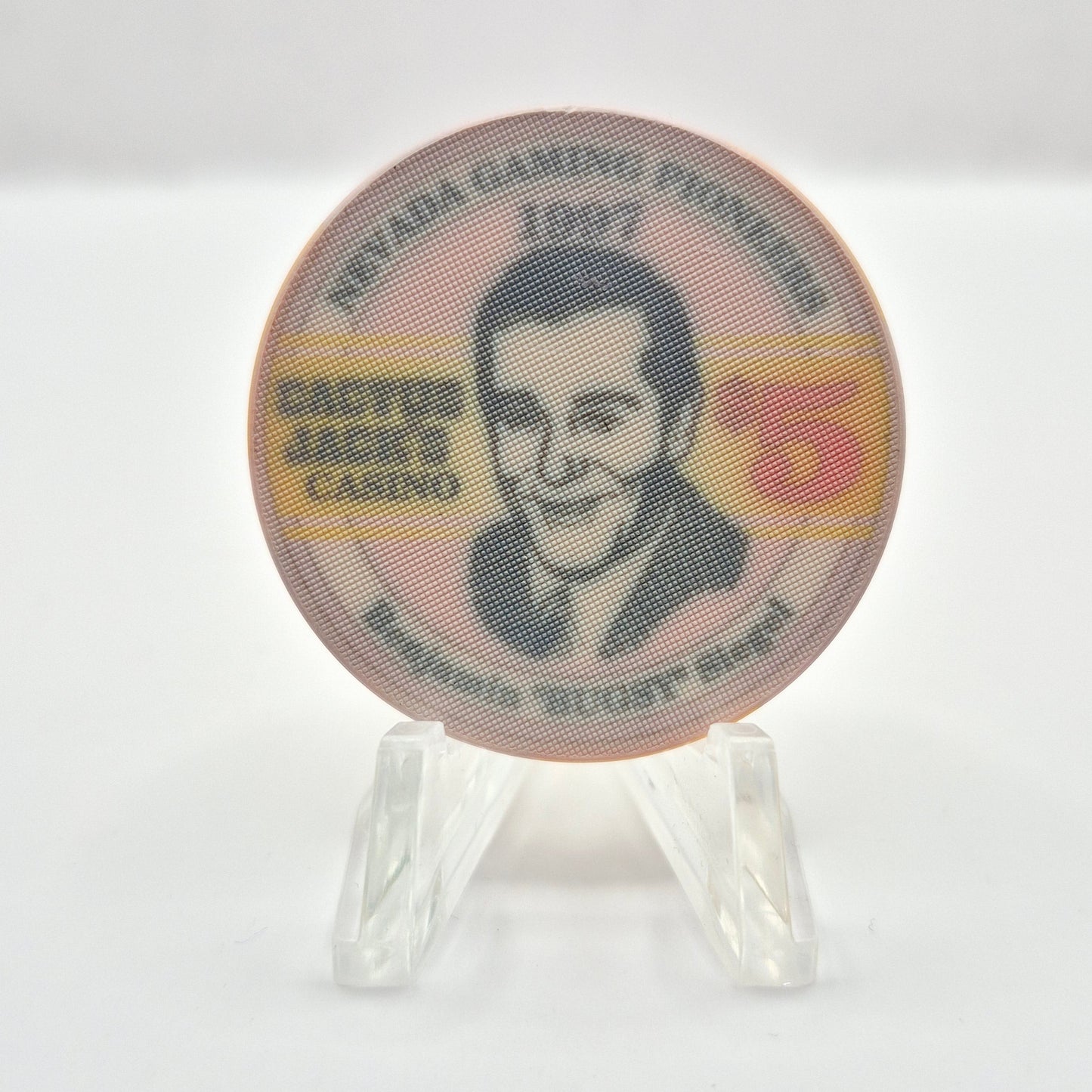 Cactus Jack's Carson City Nevada 1997 "Benjamin Bugsy Siegel" $5 Casino Chip N8027