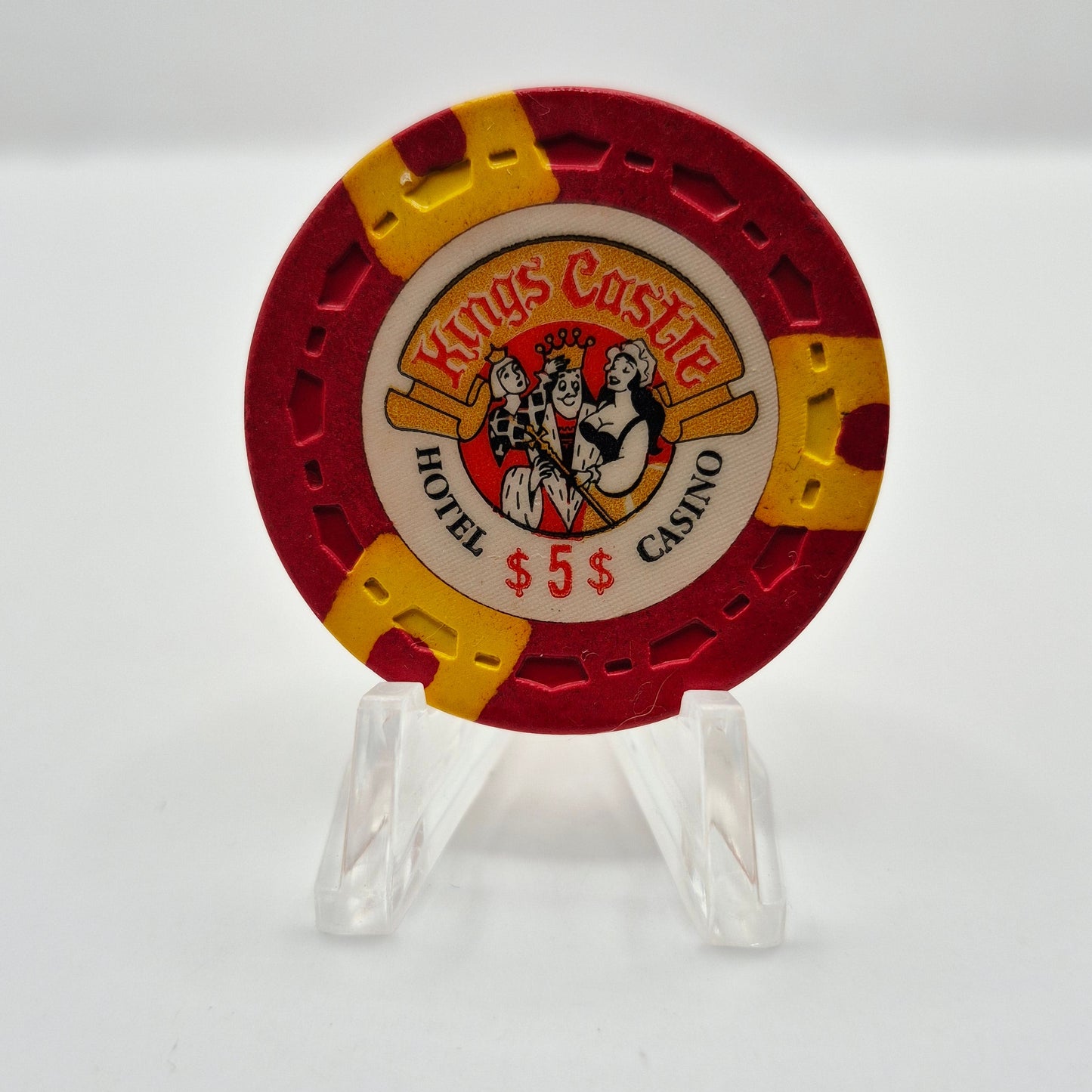 Kings Castle Lake Tahoe Nevada 1970 $5 Casino Chip N5205