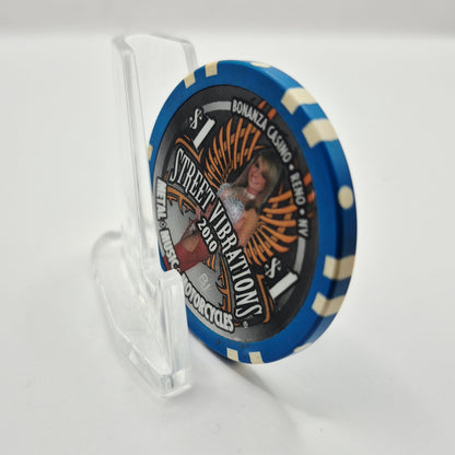 Bonanza Casino Reno Nevada 'Street Vibrations 2010' $1 Casino Chip E9784