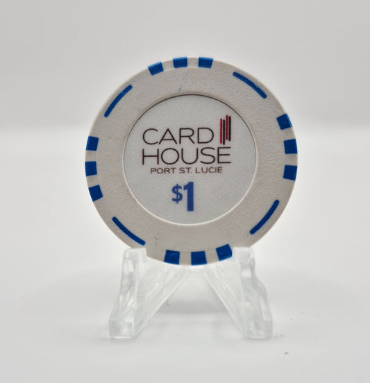 Card House Card Room Port St. Lucie Florida $1 Casino Chip