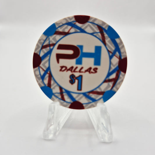 PH Social Club Dallas Texas $1 Casino Chip