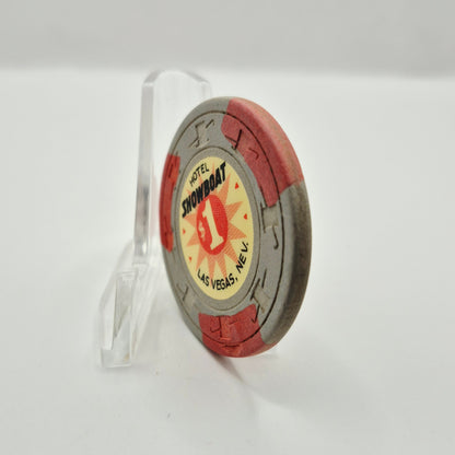 Showboat Hotel Casino Las Vegas Nevada 1972 $1 Casino Chip N2148