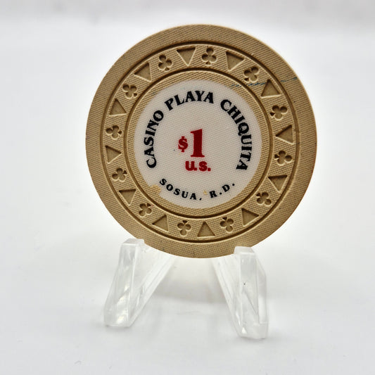 Casino Playa Chiquita Casino Sosua Dominican Republica $1 Casino Chip CG080179