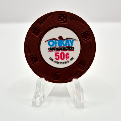 Ohkay Casino Resort San Juan Pueblo New Mexico $.50 Casino Chip