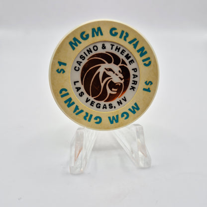 MGM Grand "Theme Hotel" Las Vegas Nevada $1 Casino Chip N4766