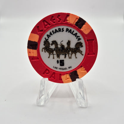 Caesars Palace Las Vegas Nevada 1994 "Planet Hollywood Opening" $5 Casino Chip N4733