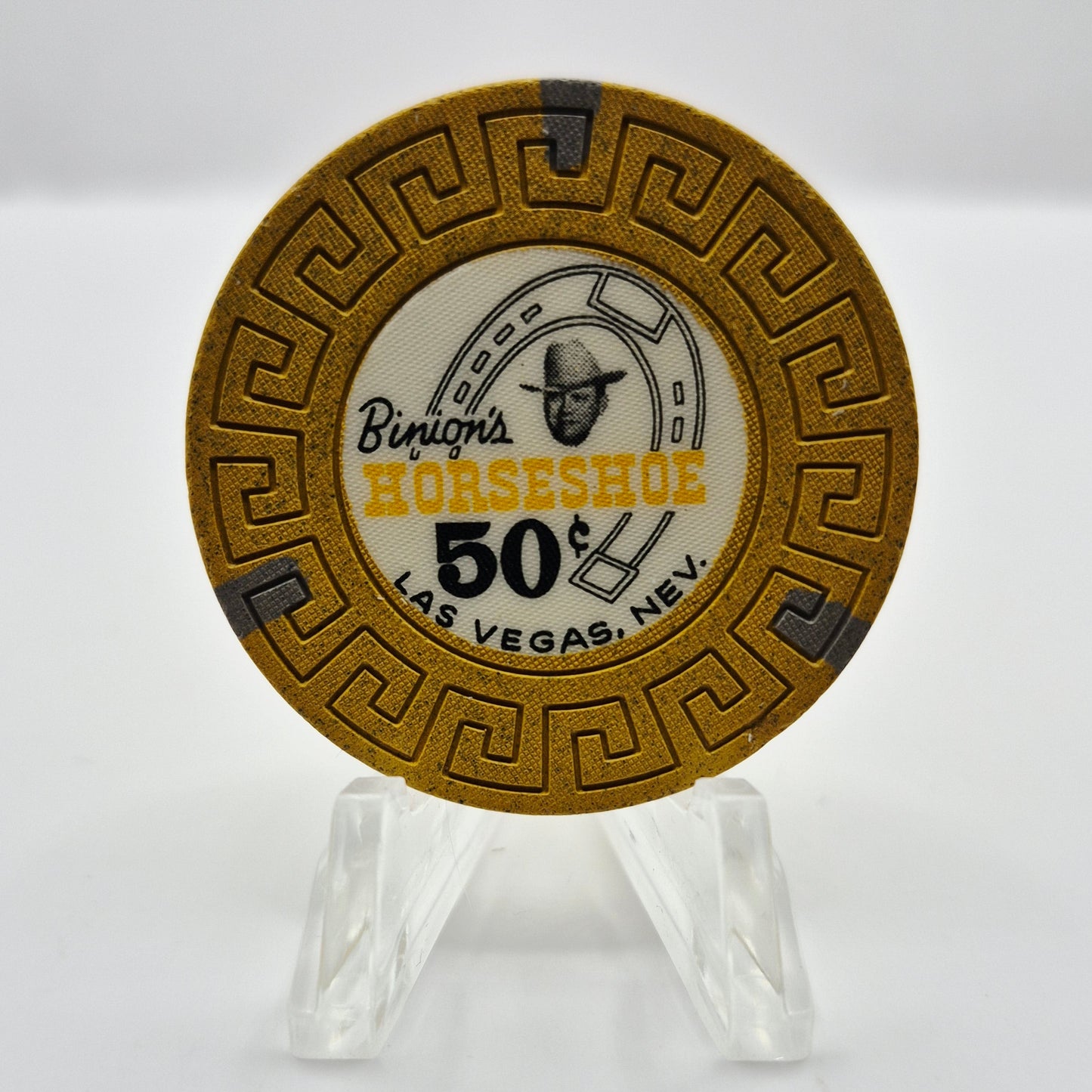Horseshoe Club Binion's Las Vegas Nevada 1970's $.50 Casino Chip N5654