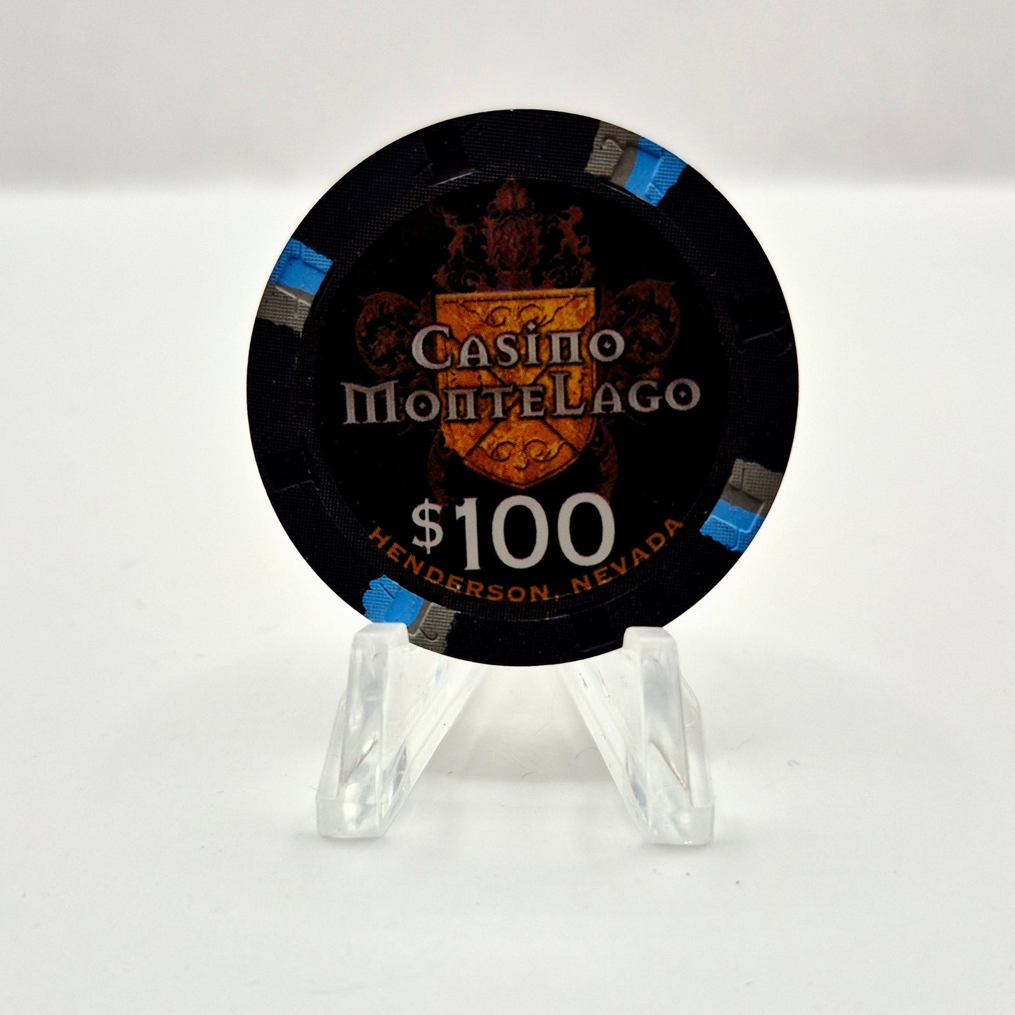 Casino MonteLago Hotel Casino Henderson Nevada 2003 $100 Casino Chip E0196