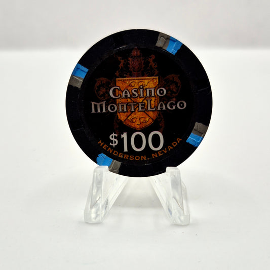 Casino MonteLago Hotel Casino Henderson Nevada 2003 $100 Casino Chip E0196