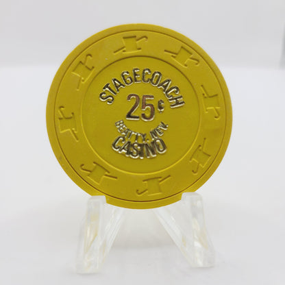 Stagecoach Hotel Casino Beatty Nevada 1983 $.25 Casino Chip N3099