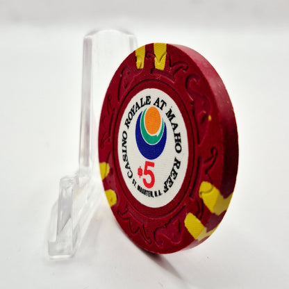 Casino Royale Maho Reef St Maarten $5 Casino Chip CG081589 *SHARP