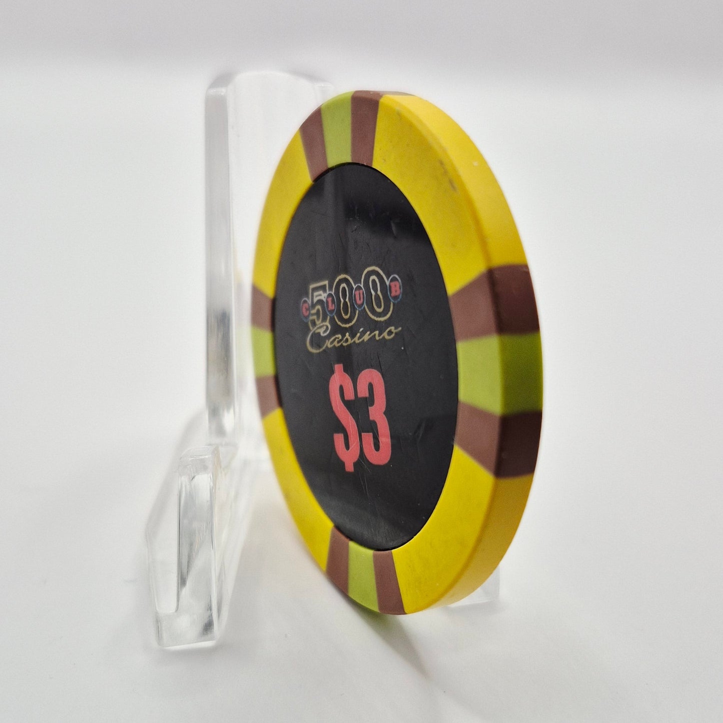 500 Club Casino Clovis California $3 Casino Chip
