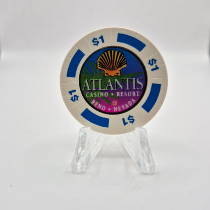 Atlantis Casino Resort Reno Nevada 1999 $1 Casino Chip N9278.1