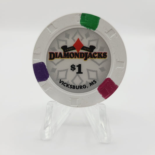 Diamond Jack's Casino Vicksburg Mississippi 2006 $1 Casino Chip