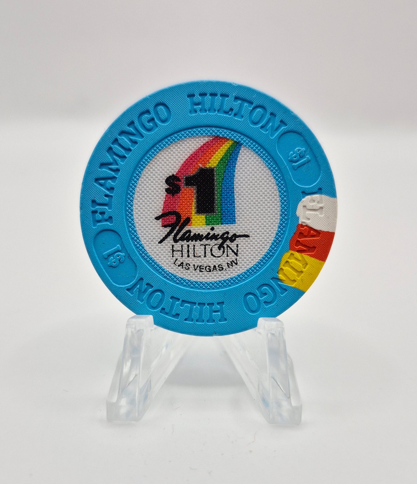 Flamingo Hilton Casino Las Vegas Nevada 1990's $1 Casino Chip N7135