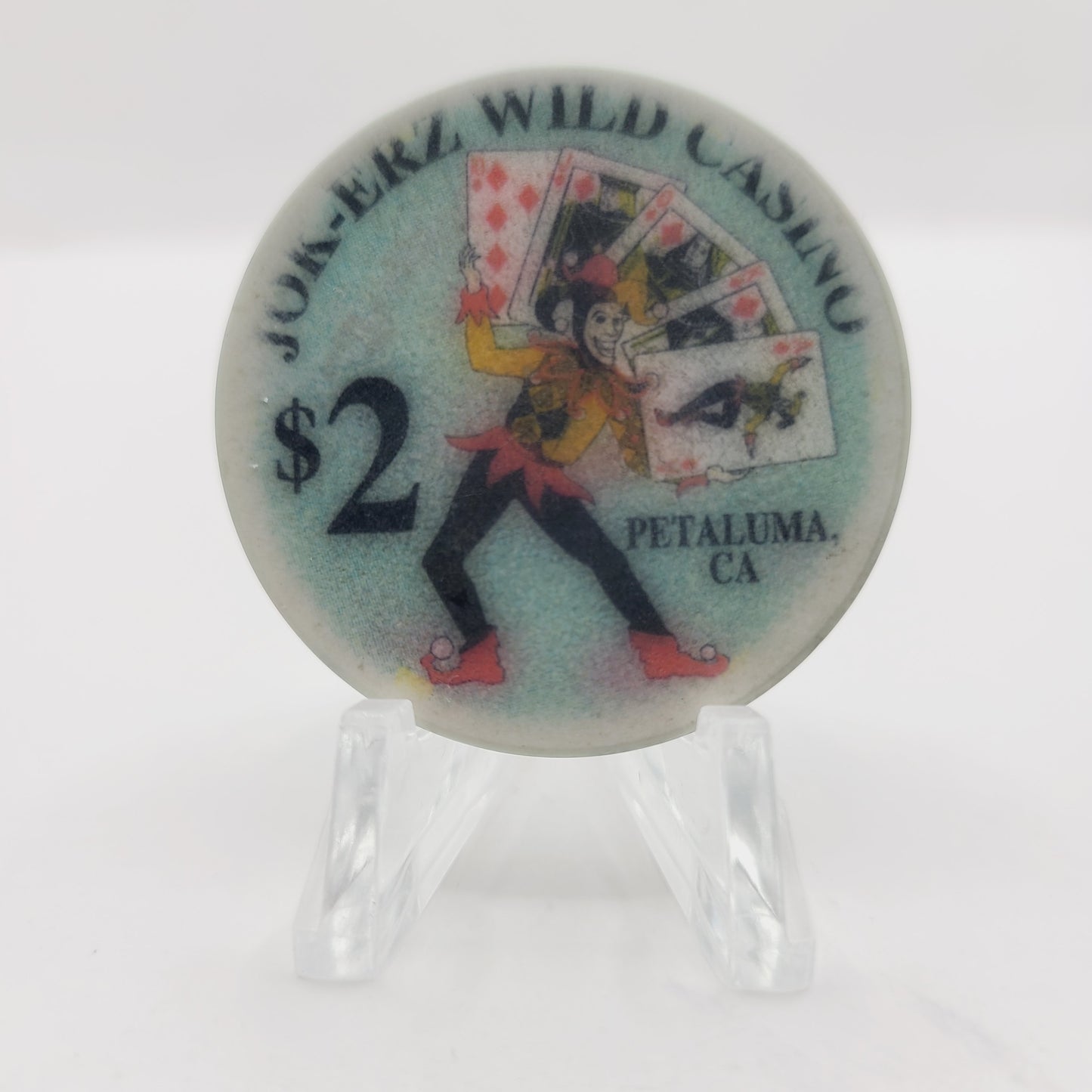 Jok-erz Wild Casino Petaluma CA $2 Chip
