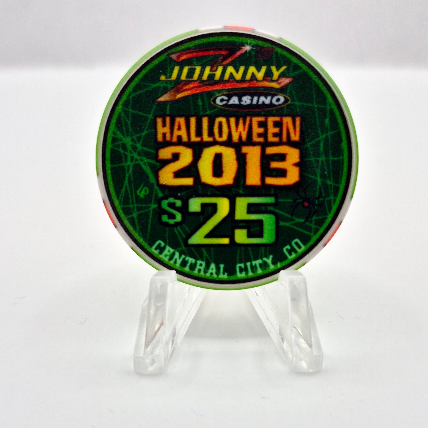 Johnny Z's Casino Central City Colorado 'Halloween 2013' $25 Casino Chip