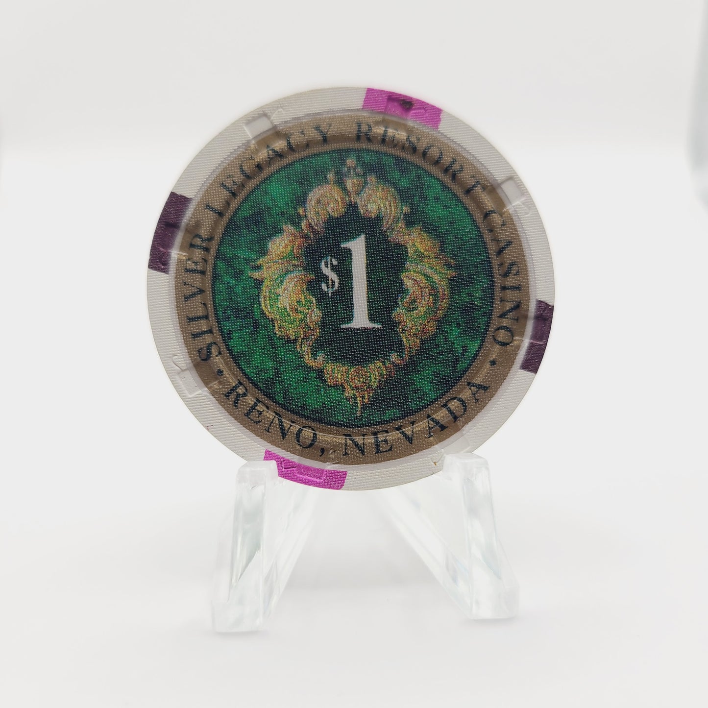 Silver Legacy Resort Casino Reno Nevada 1995 $1 Cascino Chip N1157