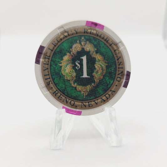 Silver Legacy Resort Casino Reno Nevada 1995 $1 Cascino Chip N1157