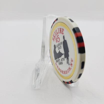 Skyline Casino Henderson Nevada 1995 "Labor Day" $5 Casino Chip N0408 LTD 1500