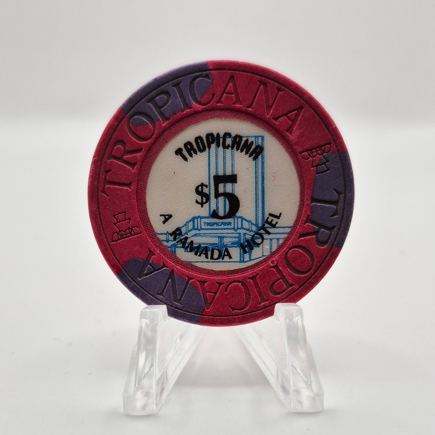 Tropicana Hotel Casino Las Vegas Nevada 1985 $5 Casino Chip N2269