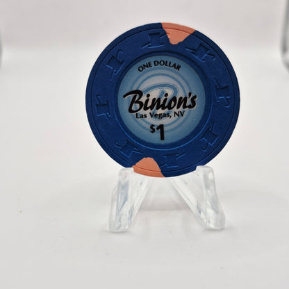 Binion's Gambling Hall Las Vegas Nevada 2013 $1 Casino Chip D1304