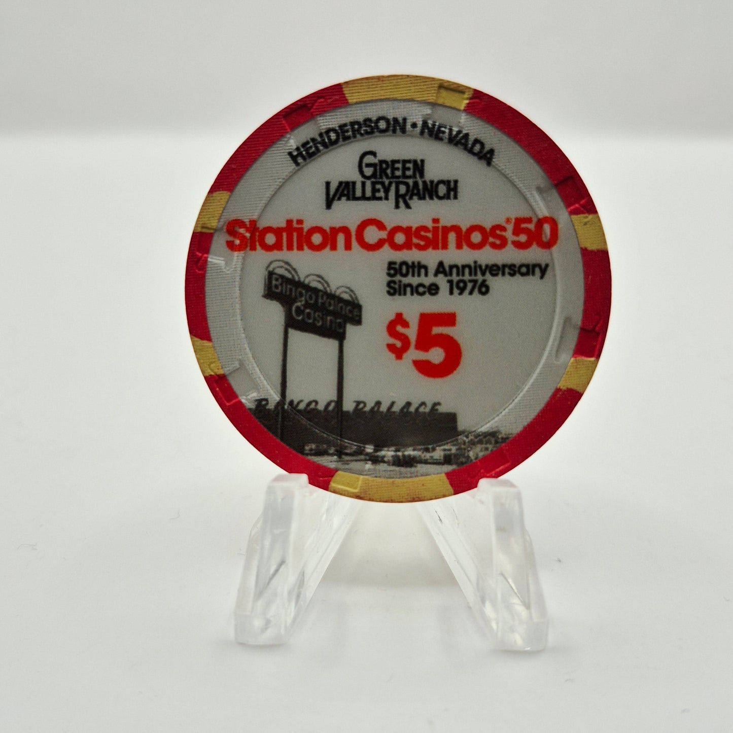 Green Valley Ranch Hotel Casino Henderson Nevada 2026 '50th Anniversary' $5 Casino Chip