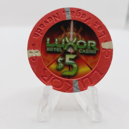 Luxor Hotel Casino Las Vegas Nevada 2005 $5 Casino Chip E4891