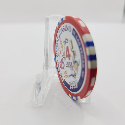 Opera House Casino Las Vegas Nevada 1997 July 4th $5 Casino Chip V1244 LMT 1000