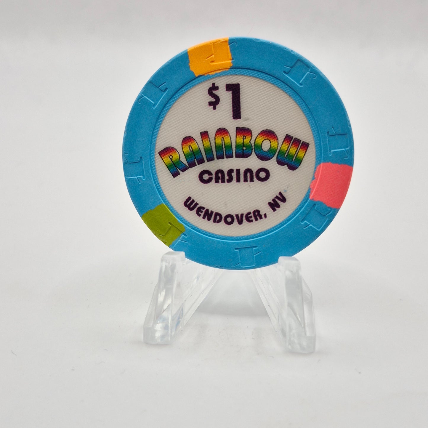 Rainbow Casino Wendover Nevada $1 Casino Chip N1127