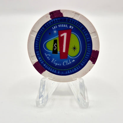 Las Vegas Club Casino Las Vegas Nevada 2004 $1 Casino Chip E3092