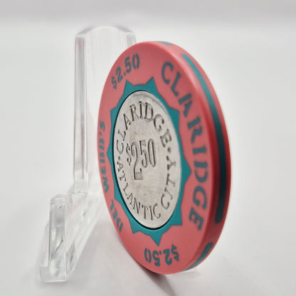 Claridge Hotel Casino Atlantic City New Jersey $2.50 Casino Chip