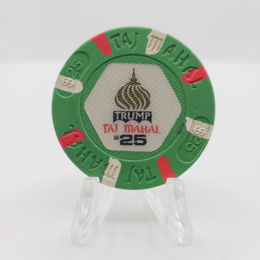 Trump Taj Mahal Hotel Casino Atlantic City New Jersey $25 Casino Chip