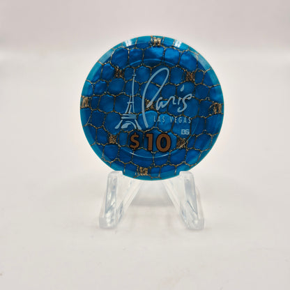 Paris Hotel Casino Las Vegas Nevada 1999 $10 Jeton  Casino chip V5207