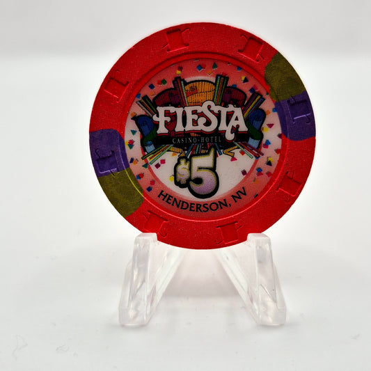 Fiesta Hotel Casino Henderson Nevada 2001 $5 Casino Chip V8428