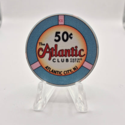 The Atlantic Club Casino Hotel Atlantic City New Jersey 2012 $.50 Casino Chip