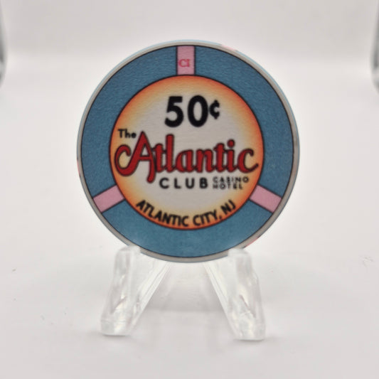 The Atlantic Club Casino Hotel Atlantic City New Jersey 2012 $.50 Casino Chip