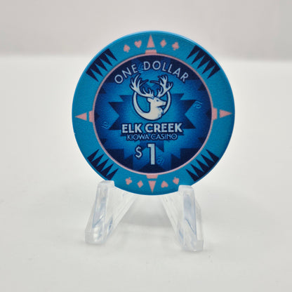 Kiowa Elk Creek Casino Hobart Oklahoma $1 Casino Chip
