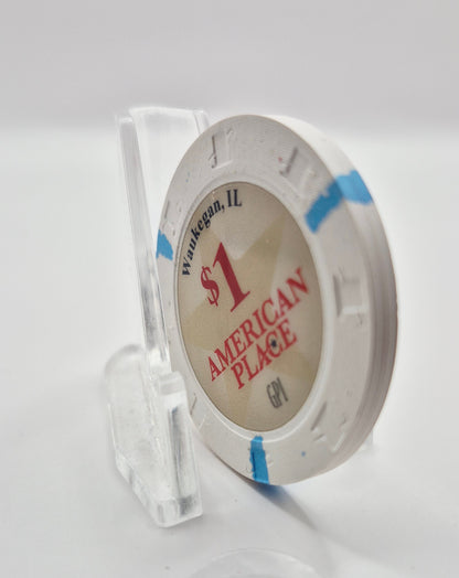 American Place Casino Waukegan Illinois 2023 $1 Casino Chip